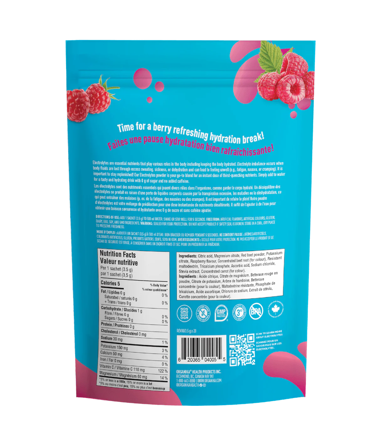 Electrolytes Sachets - Wild Raspberry - Image 3