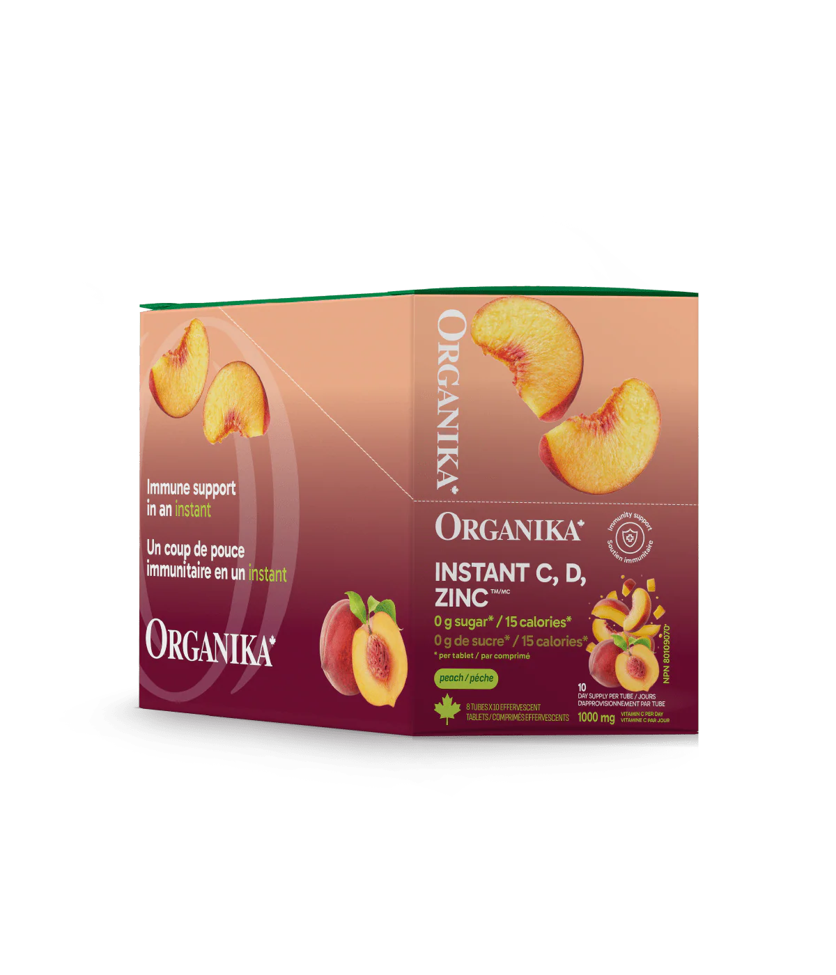 Instant C, D, Zinc Immunity Effervescent - Peach - Image 4
