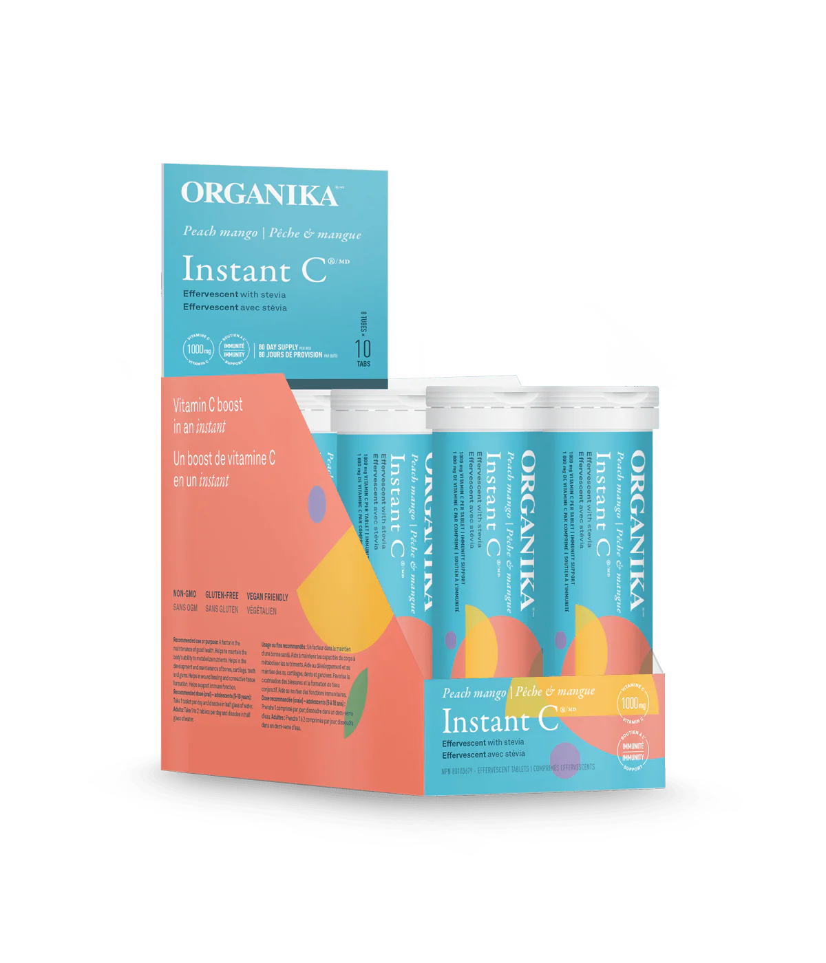 Instant C Effervescent with Stevia - Peach Mango - Image 3