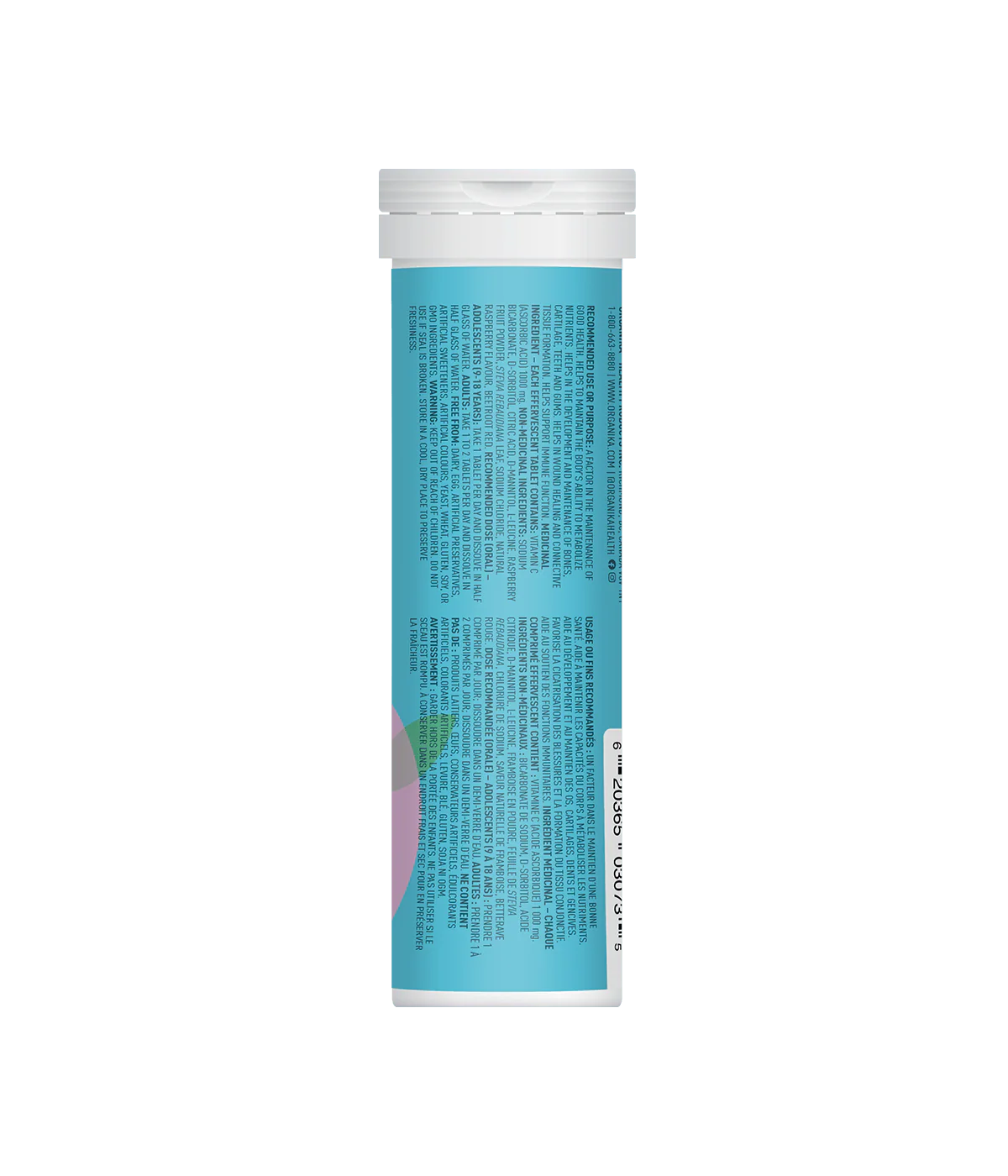 Instant C Effervescent with Stevia - Raspberry - Image 2