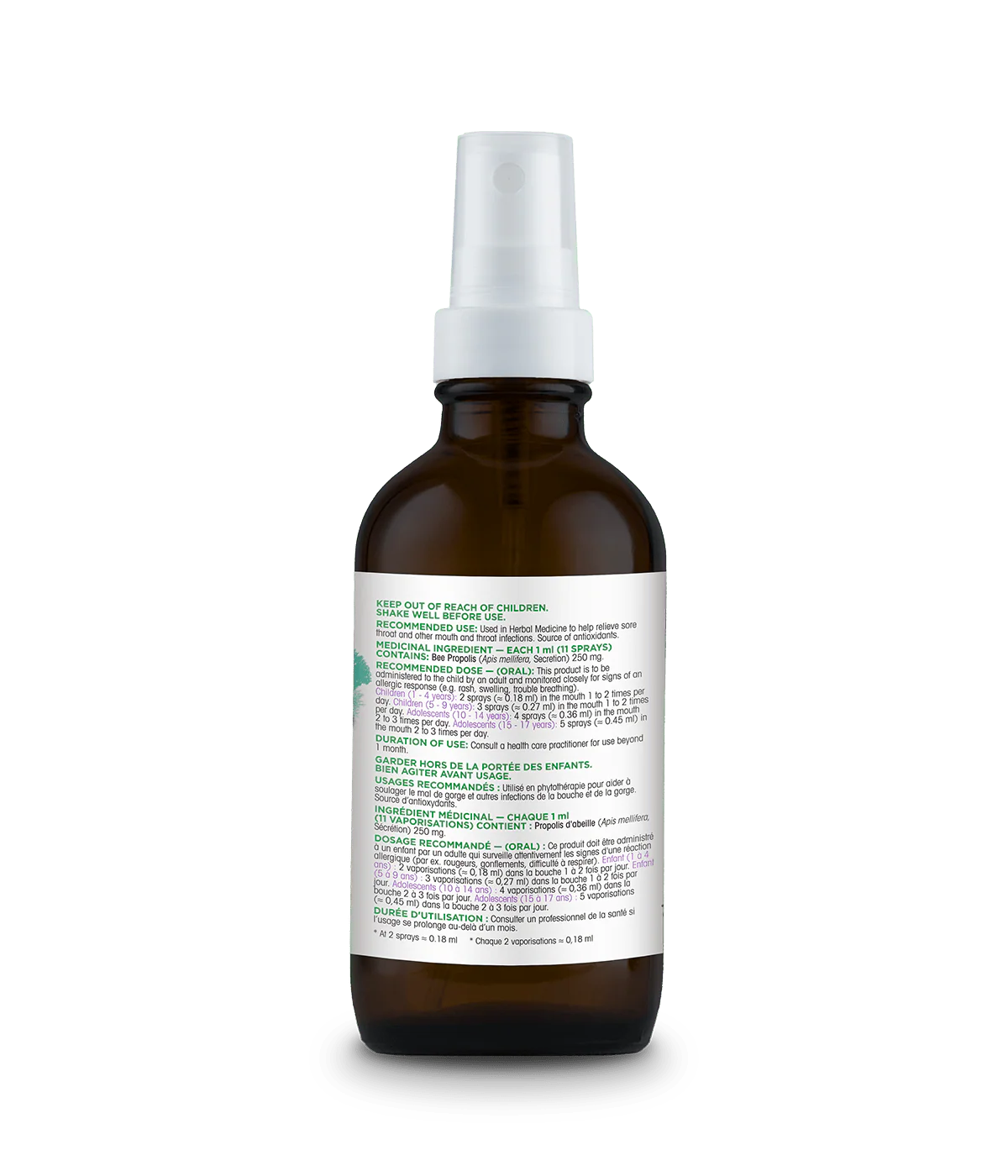 Kids Canadian Bee Propolis Spray with Elderberry - Image 3